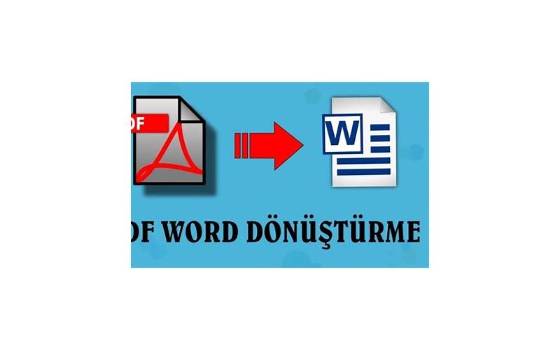PDF Dosyası Word'e Dönüştürme Rehberi